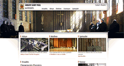 Desktop Screenshot of abbaye-saint-paul-wisques.com
